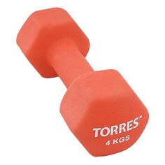 Гантель Torres PL55014 1гант. 4кг неопр. красный