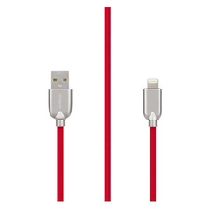 Переходники, провода Кабель ROMBICA Rombica Digital MB-05, Lightning (m), USB A(m), 1м, MFI, красный [cb-ib05m] Noname