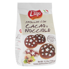 Печенье Gastone Lago Frollini с шоколадом и фундуком, 350 г