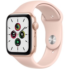 Смарт-часы Apple Watch SE 40 мм золотой, спортивный ремешок