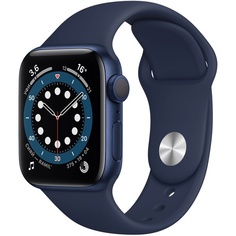 Смарт-часы Apple Watch Series 6 40 мм синий, спортивный ремешок