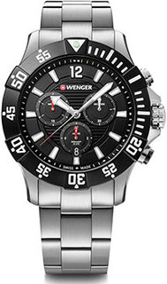 Швейцарские наручные мужские часы Wenger 01.0643.117. Коллекция Seaforce Chrono