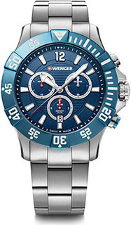 Швейцарские наручные мужские часы Wenger 01.0643.119. Коллекция Seaforce Chrono