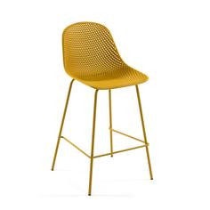 Полубарный стул quinby (la forma) желтый 49x97x49 см.