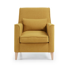 Кресло fyna (la forma) желтый 73x90x85 см.