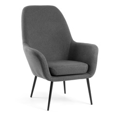 Кресло valeria (la forma) серый 70x96x78 см.