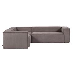 Угловой диван blok (la forma) серый 320x69x230 см.