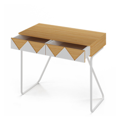 Большой рабочий стол woo desk (woodi) белый 100x80x50 см.