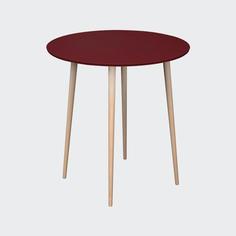 Обеденный стол спутник (woodi) красный 74 см.
