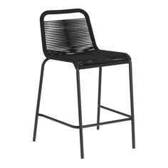 Полубарный стул glenville (la forma) черный 48x88x55 см.