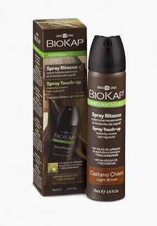 Тонирующее средство для волос Biokap спрей для закрашивания отросших корней волос (тон светло-коричневый), 75 мл