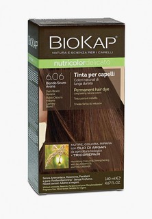 Краска для волос Biokap гавана (коричневый с оттенком серого) 6.06, 140 мл