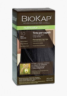Краска для волос Biokap чёрный натуральный 1.0, 140 мл