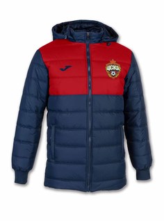 Куртка детская утеплённая красно-синяя с цветной эмблемой (164) ПФК ЦСКА