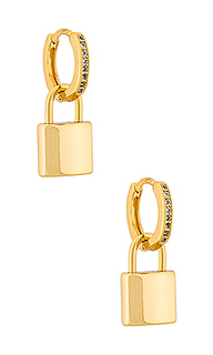 Серьги-кольца leni padlock - Natalie B Jewelry