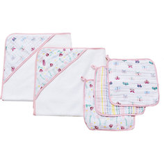 Набор полотенец для лица и рук Aden Anais Floral fauna, 3 шт Aden+Anais