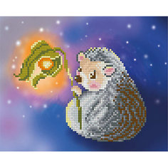 Алмазная мозаика Фрея "Ежик с фонариком", 22х18 см Freya