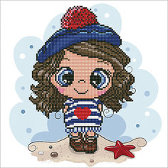 Алмазная мозаика Фрея "Морячка", 30х30 см Freya