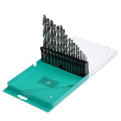 Набор сверл по металлу tundra, hss, цилиндрический хвостовик, 1 - 10 мм, 19 шт.