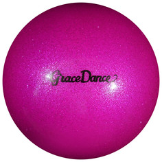 Мяч для художественной гимнастики, блеск, 16,5 см, 280 г, цвет розовый Grace Dance