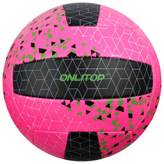 Мяч волейбольный onlitop, размер 5, 260 г, 2 подслоя, 18 панелей, pvc, бутиловая камера