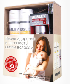 Bosley Pro, Набор для волос Для мам (шампунь, кондиционер, биостимулятор фолликул) Mom Kit, 150/150/30 мл