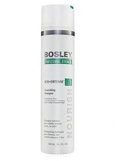 Bosley Pro, Шампунь питательный для нормальных/тонких неокрашенных волос Вos Defense (step 1), 300 мл