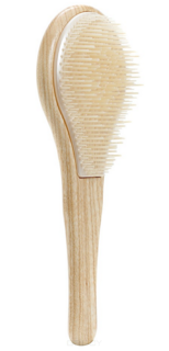 Domix, Щетка деревянная для тонких волос Wooden Detangling Brush for Fine Hair Michel Mercier