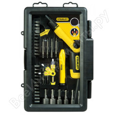 Отвертка со вставками 38 предметов в футляре stanley 0-63-038