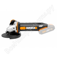 Аккумуляторная угловая шлифмашина worx без акб и зу wx803.9
