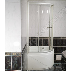 Дверки душевые iddis полукруглые матовый хром под высокий поддон tf90mh