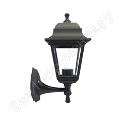 Настенный светильник-фонарь apeyron черный, 4-х гранный, прозрачное стекло 11-11чер