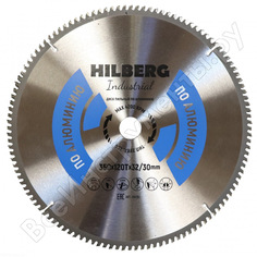 Диск пильный industrial алюминий (350x32/30 мм; 120т) hilberg ha350