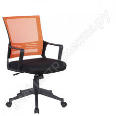 Кресло оператора, с подлокотниками, комбинированное черное/оранжевое, brabix balance mg-320 531832