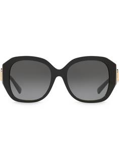 Valentino Eyewear солнцезащитные очки в круглой оправе с логотипом VLogo