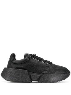 MM6 Maison Margiela кроссовки с блестками на массивной подошве