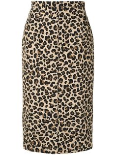 Nº21 юбка-карандаш с леопардовым принтом