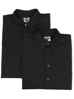 Black Comme Des Garçons рубашка с длинными рукавами и карманами