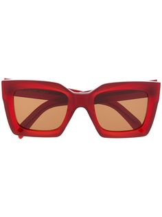 Celine Eyewear солнцезащитные очки с затемненными линзами в квадратной оправе