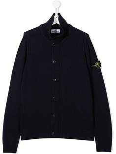 Stone Island Junior вязаный кардиган