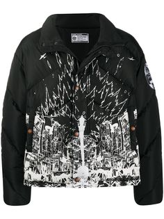 Formy Studio пуховик с принтом Destroy