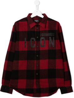 Dsquared2 Kids рубашка Icon в клетку