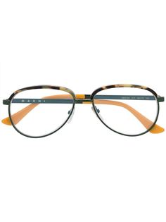 Marni Eyewear очки-авиаторы в оправе черепаховой расцветки