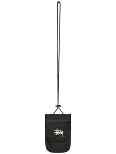 Stussy клатч со шнурком на шею и логотипом