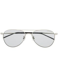 Montblanc солнцезащитные очки-авиаторы с затемненными линзами