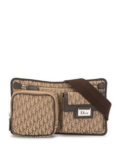 Christian Dior поясная сумка Street Chic pre-owned с узором Trotter
