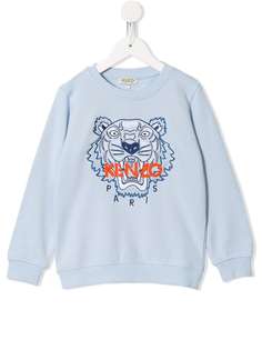 Kenzo Kids толстовка с вышивкой Tiger