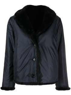 Aspesi двусторонняя куртка с искусственным мехом