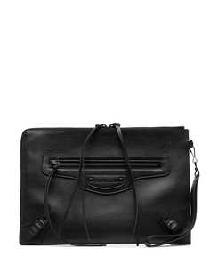 Balenciaga большой клатч Pouch с нашивкой-логотипом