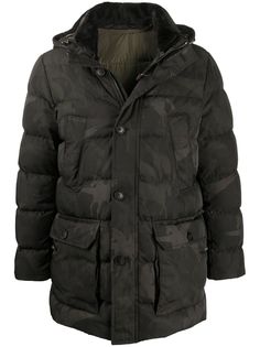 ETRO пуховик с камуфляжным принтом